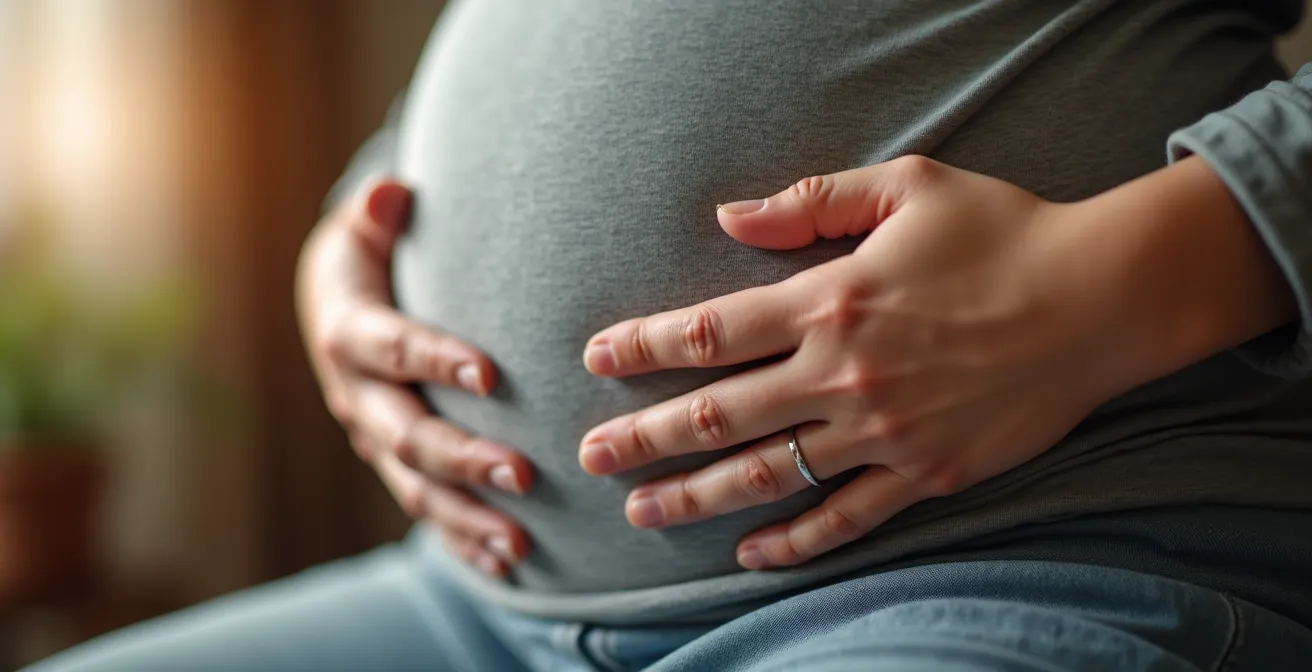 Arts instrueert patiënt tijdens videoconsult voor zelfonderzoek bij buikpijn