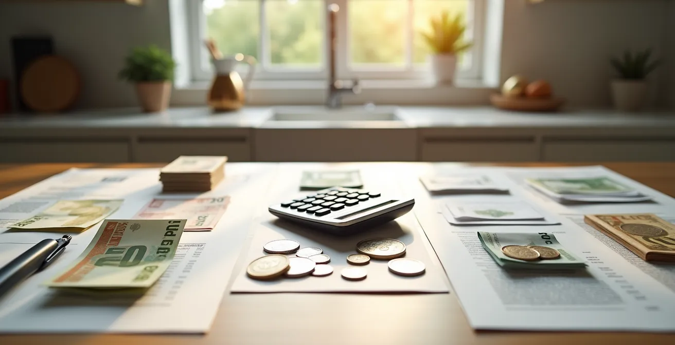Overzicht van huishoudelijke uitgaven met besparingsmogelijkheden