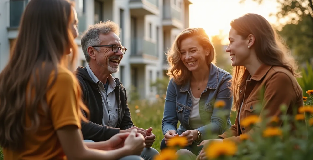 Coöperatieve woningen met gemeenschappelijke tuin in België