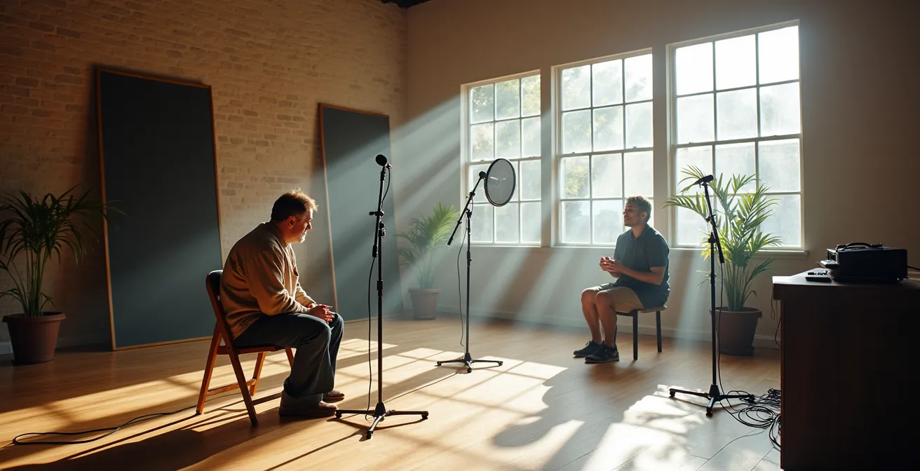 Moderne opnametechnologie voor het vastleggen van mondelinge tradities